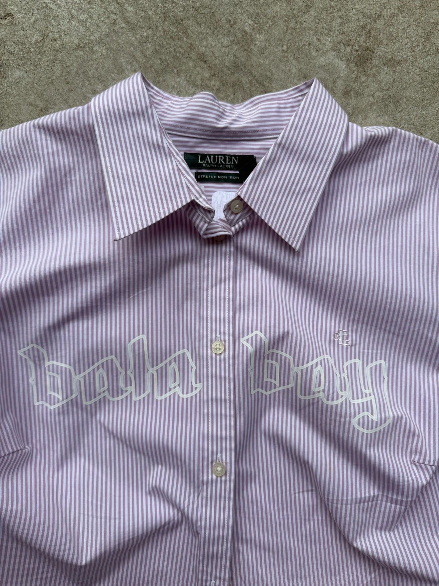 LADIES BALA BAY STRIPED 3/4 SLEEVE SHIRT 1/1 M