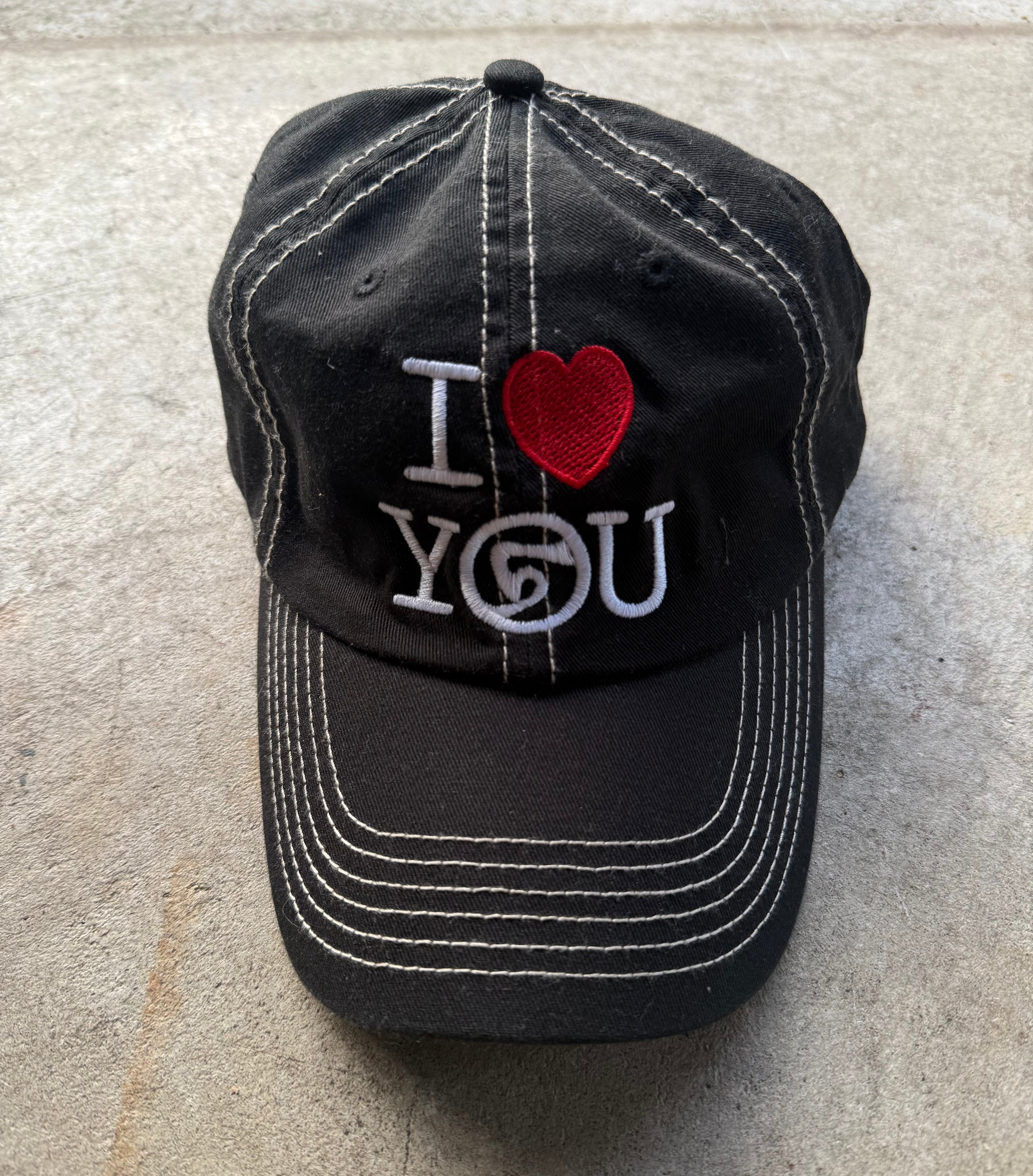 Black  I <3 You Cap