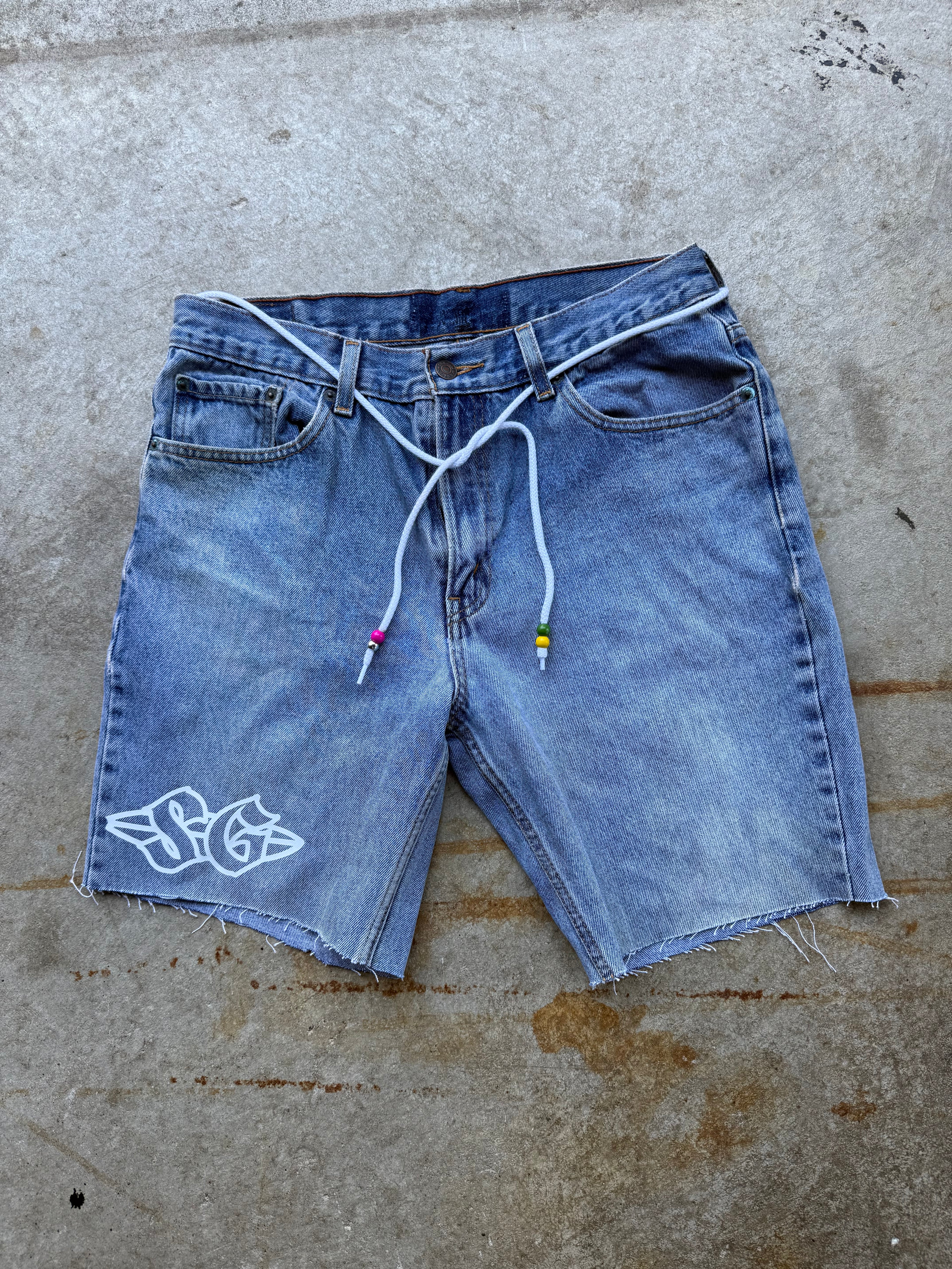 SURFAGOODS ‘SG’ UPCYCLED BEACH JORTS 1/1