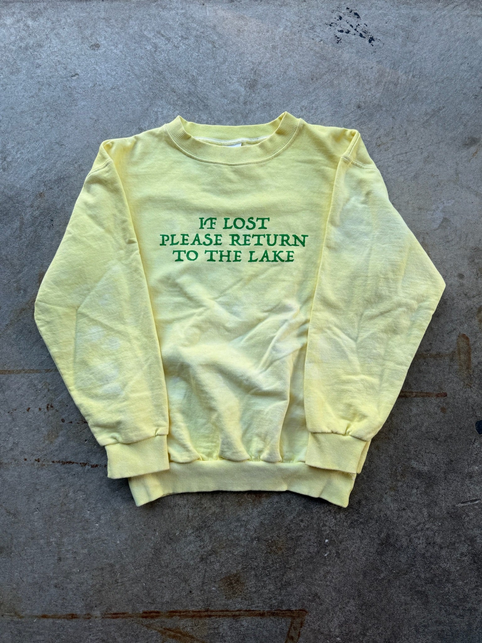 LAKE HAND DYED CREWNECK MADE IN CANADA 1/1 S/M