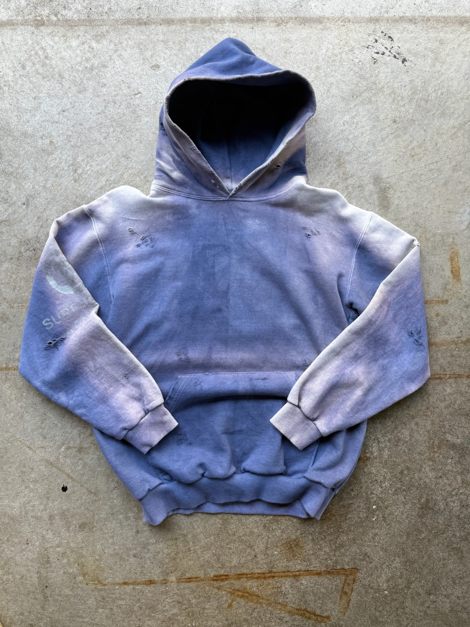 ART DEPT HAND DYED FADED HOODIE SAMPLE SMALL