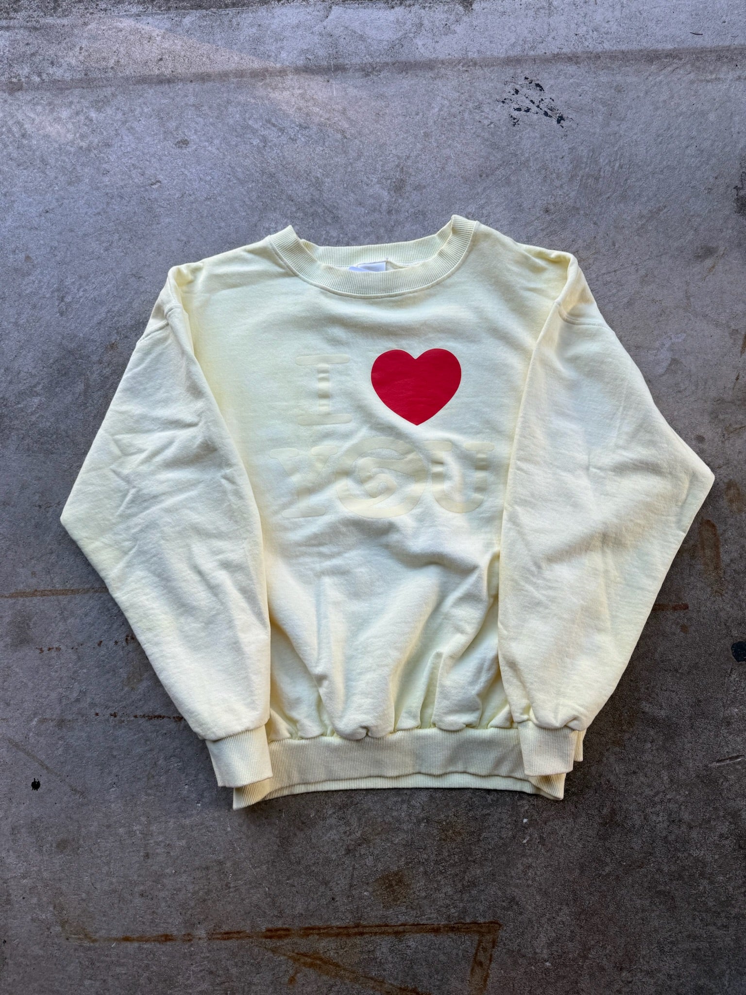 I<3YOU HAND DYED CREWNECK MADE IN CANADA 1/1 S/M