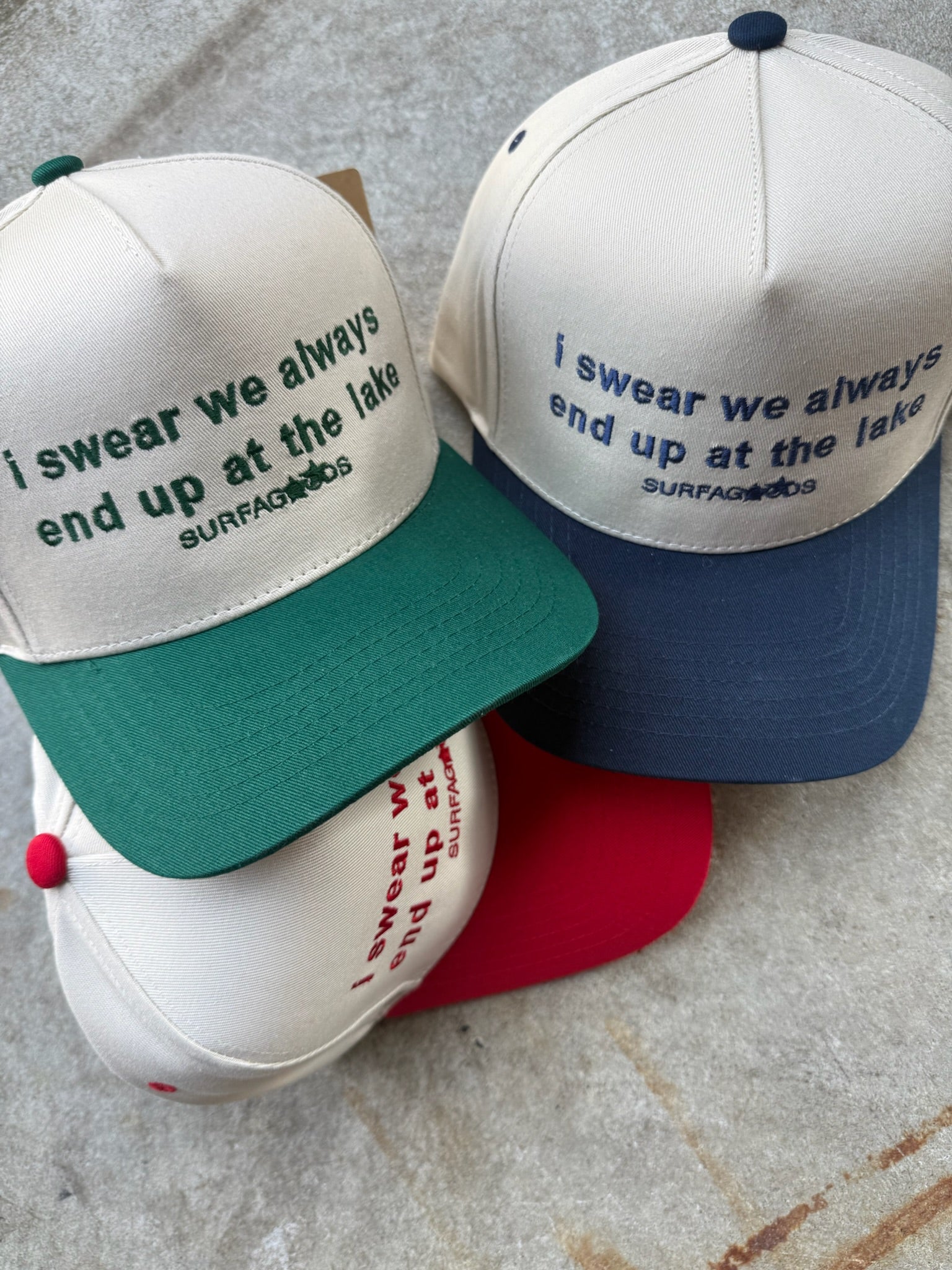 "LAKE" SLOGAN CAP (FOREST)
