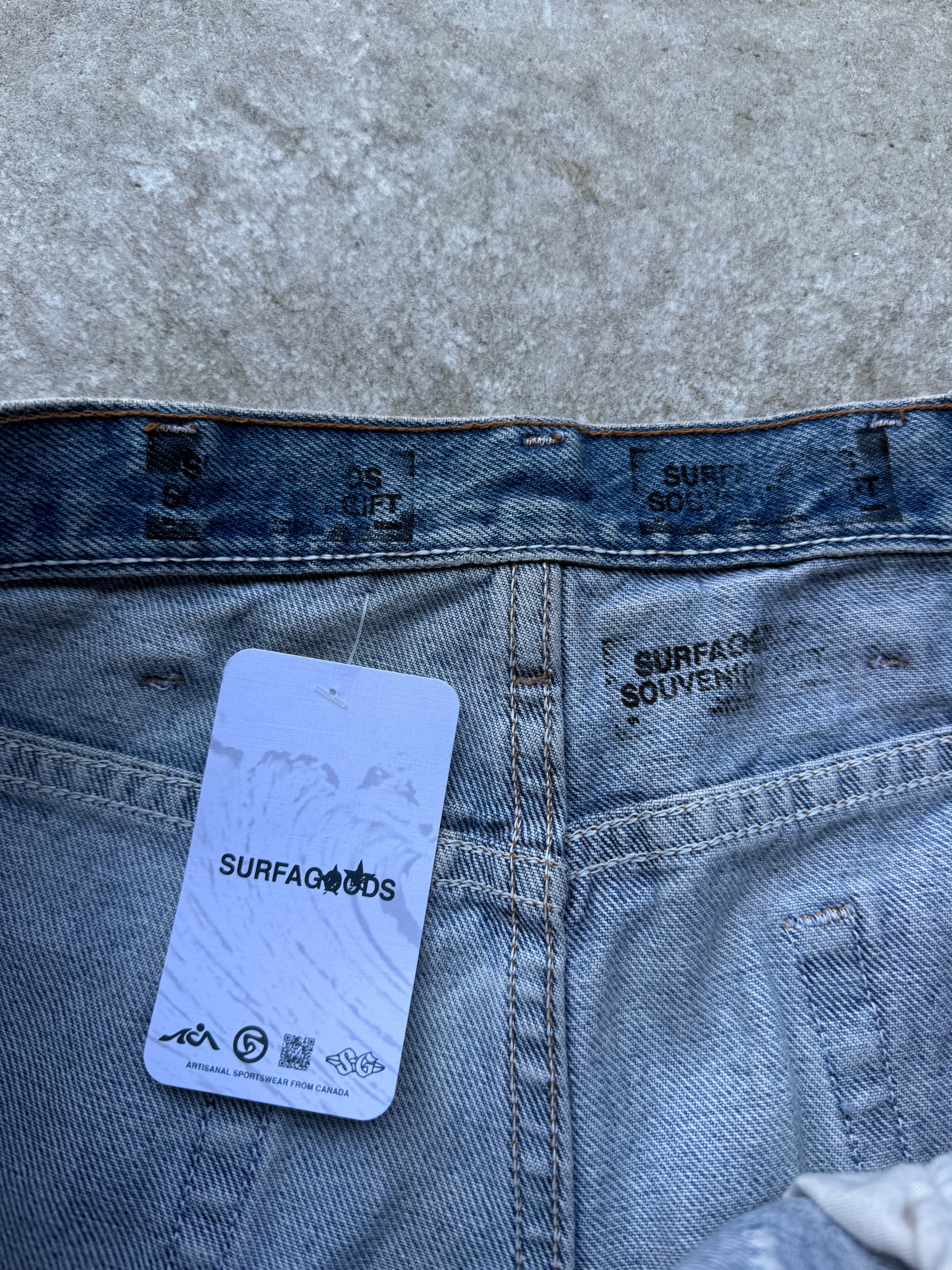 SURFAGOODS ‘Tire Company’ UPCYCLED BEACH JORTS 1/1