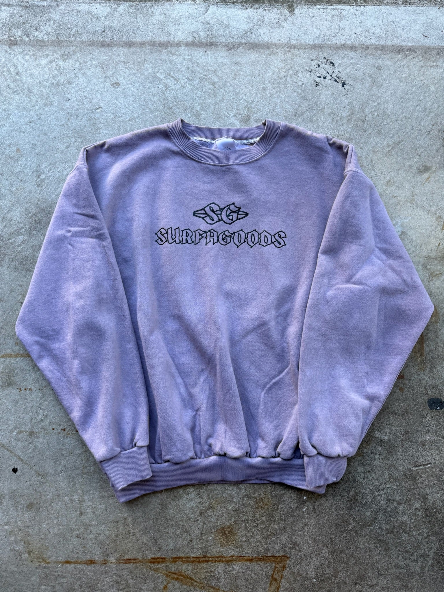 BEACH LOGO HAND DYED CREWNECK 02 MADE IN CANADA 1/1 L/XL