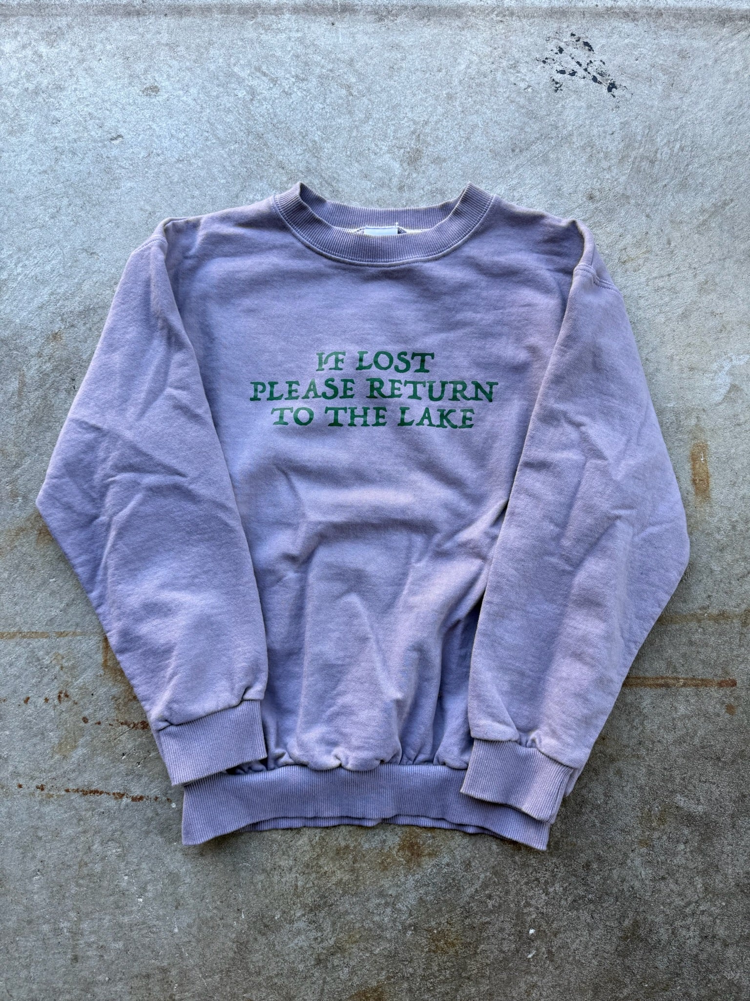 LAKE HAND DYED CREWNECK 02 MADE IN CANADA 1/1 S/M