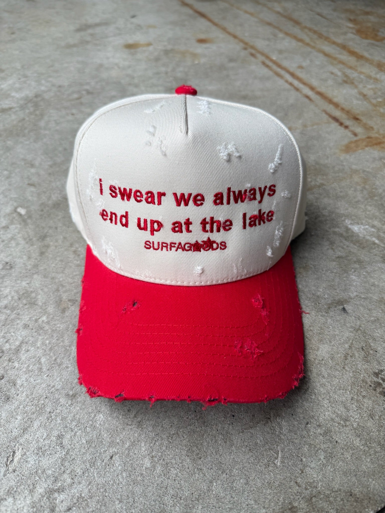 LAKE CAP DISTRESSED EDITION [CHERRY]