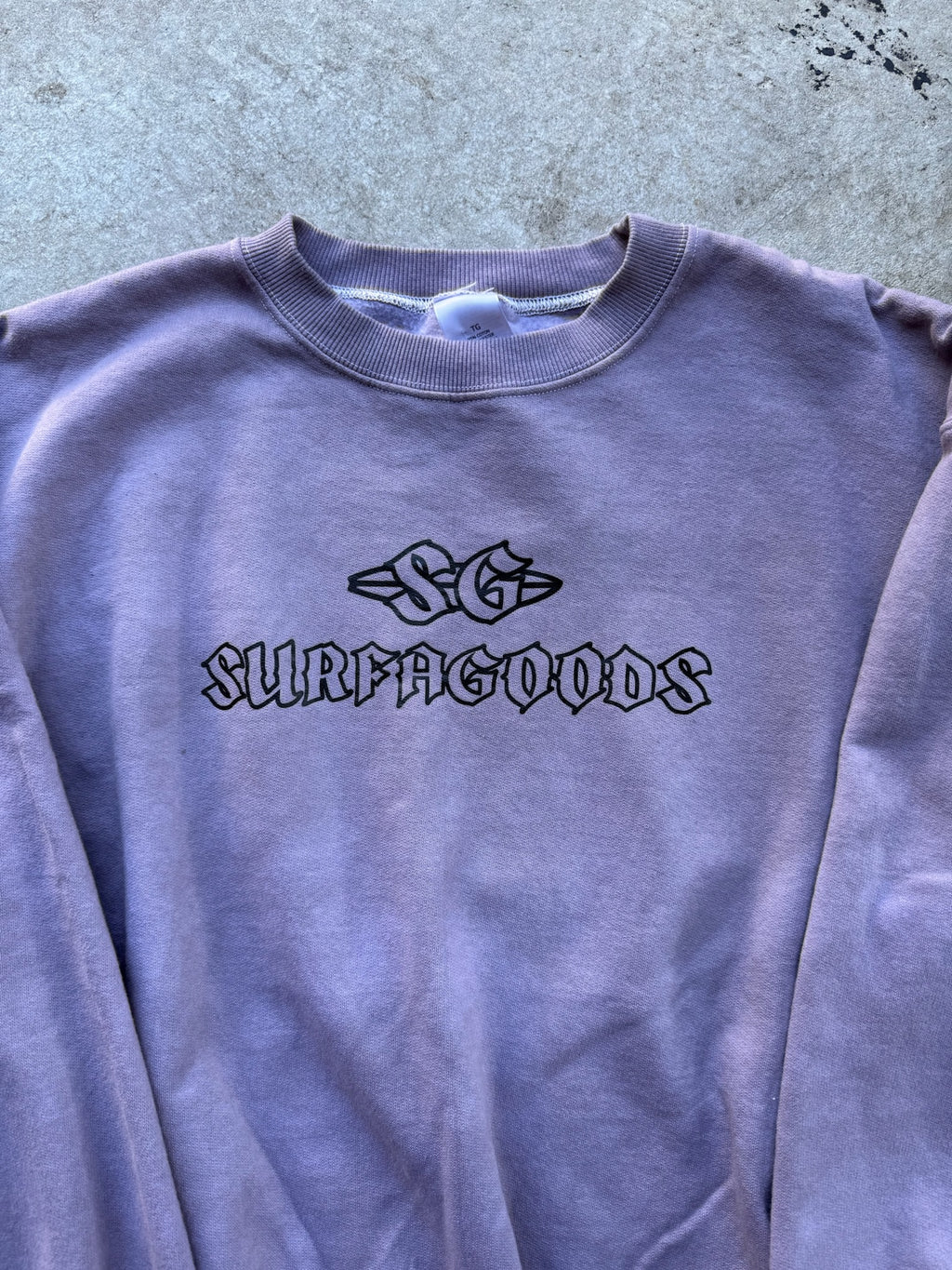 BEACH LOGO HAND DYED CREWNECK 02 MADE IN CANADA 1/1 L/XL