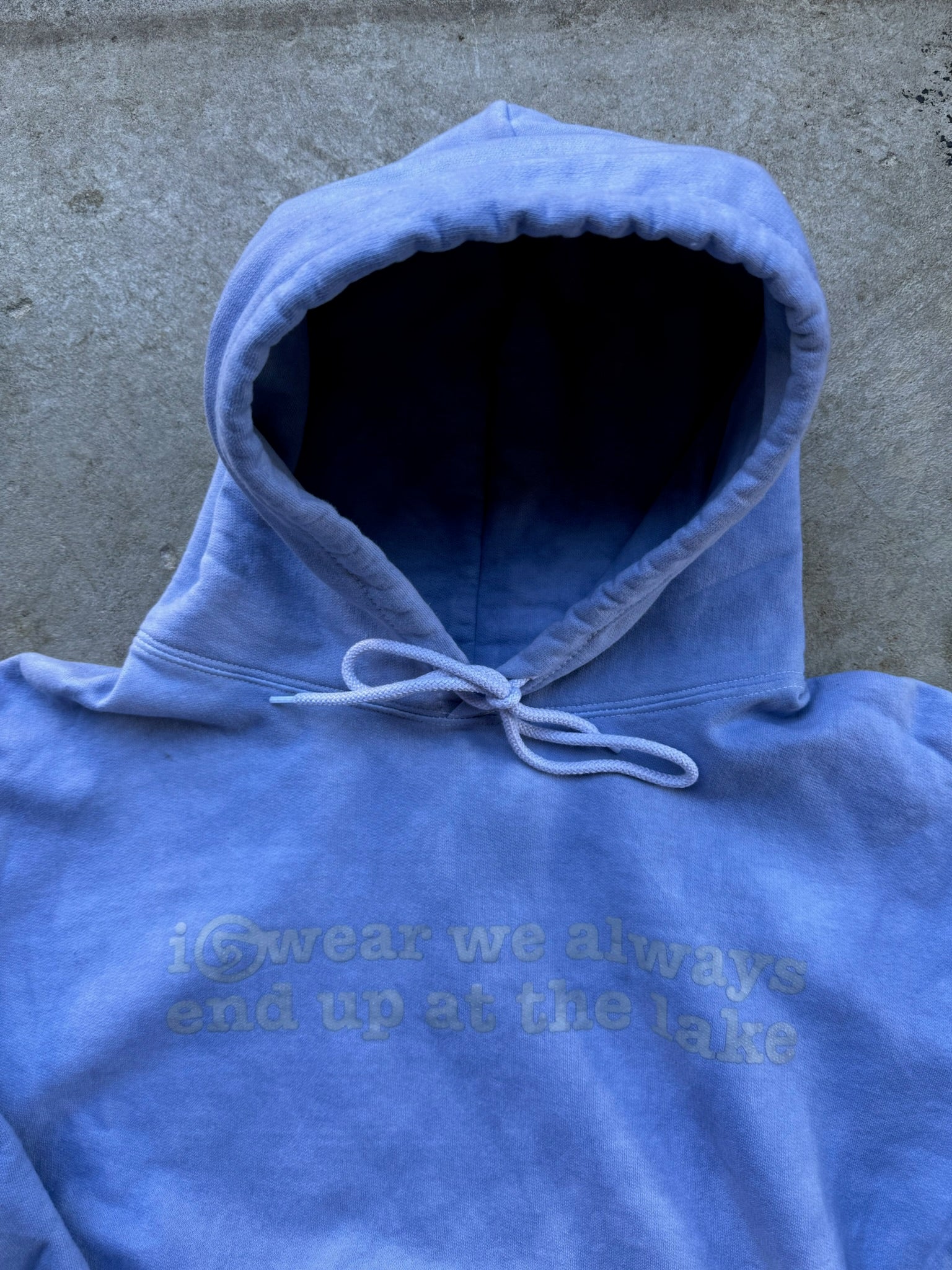 LAKE HAND DYED HOODIE MADE IN CANADA 1/1 M/L