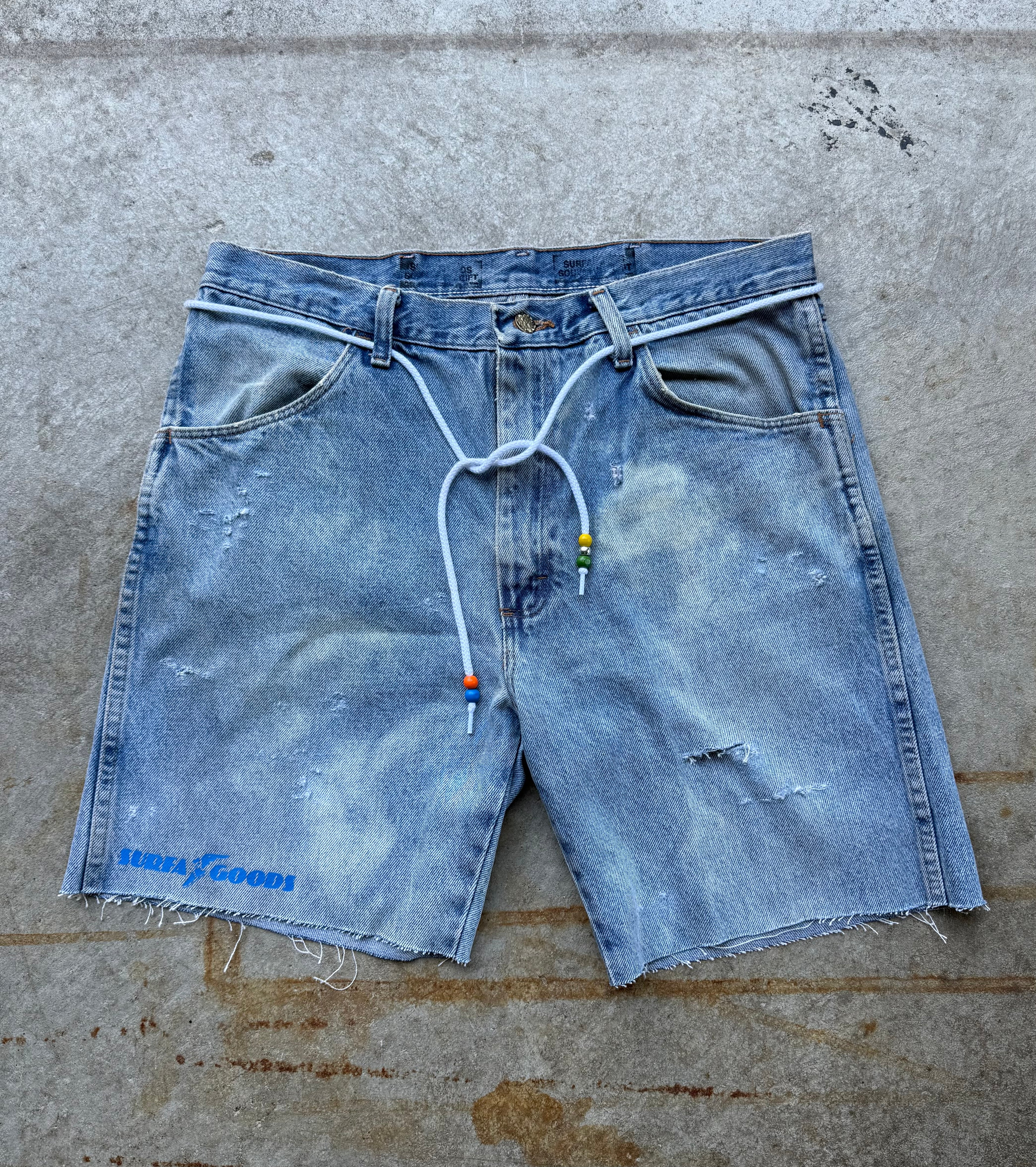 SURFAGOODS ‘Tire Company’ UPCYCLED BEACH JORTS 1/1