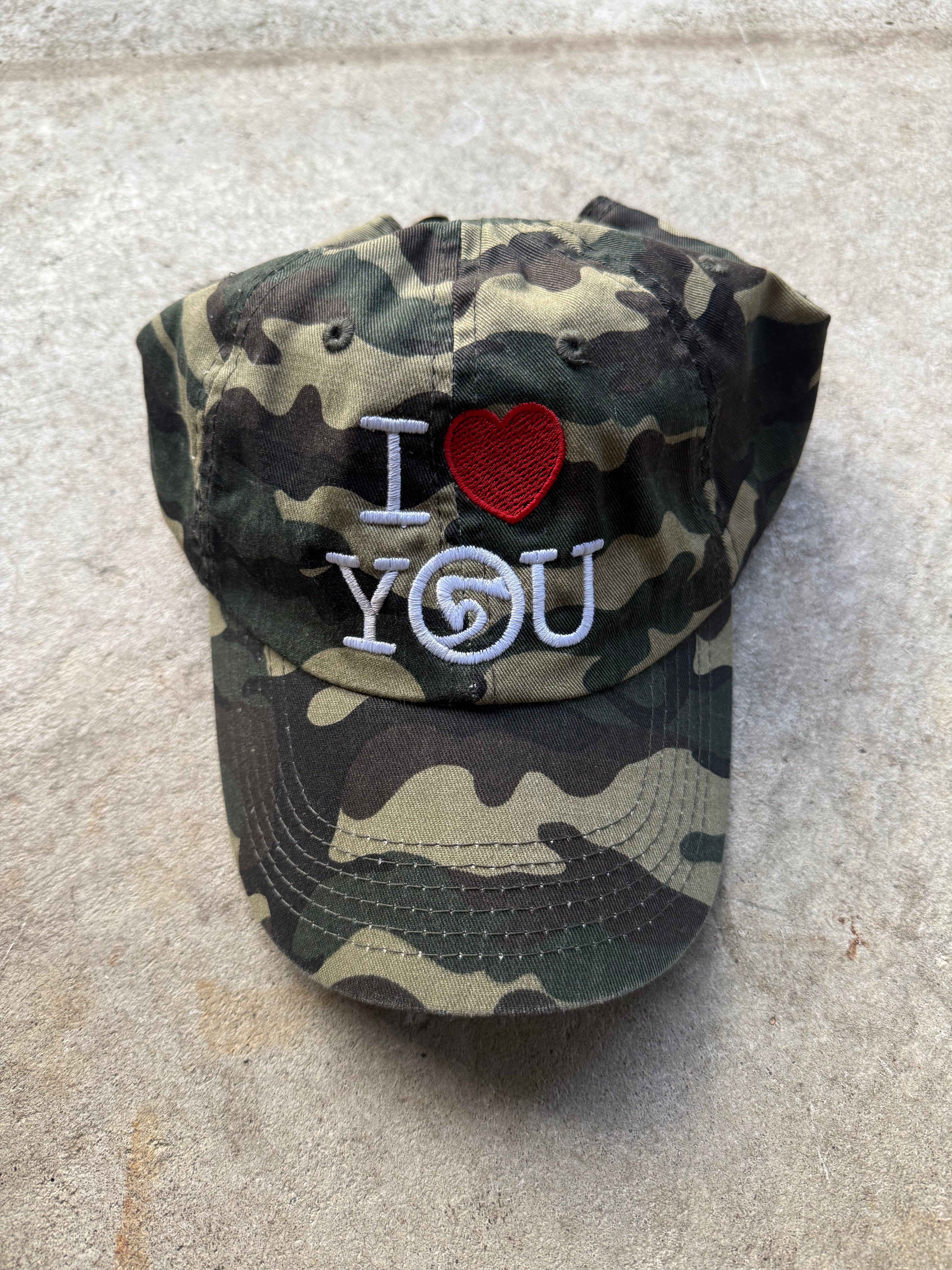 Camp Camo I <3 You Cap