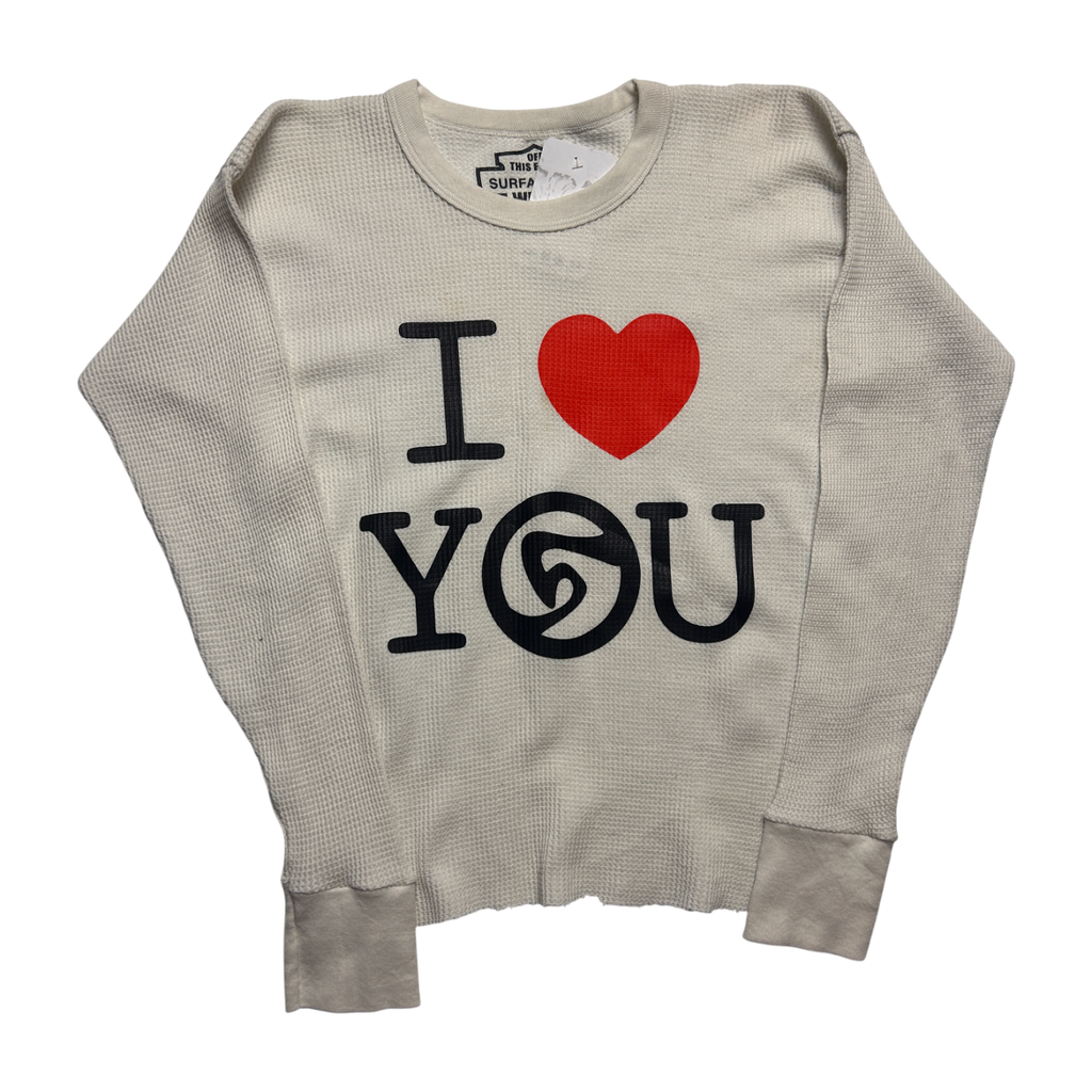 Waffle Thermal Long Sleeve — One-of-One Vintage Upcycled — S