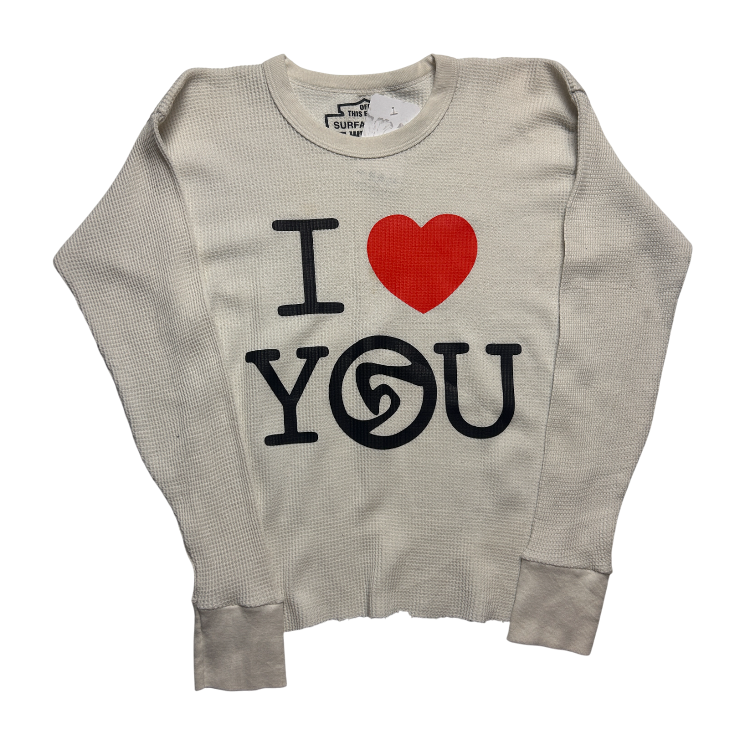 Waffle Thermal Long Sleeve — One-of-One Vintage Upcycled — S