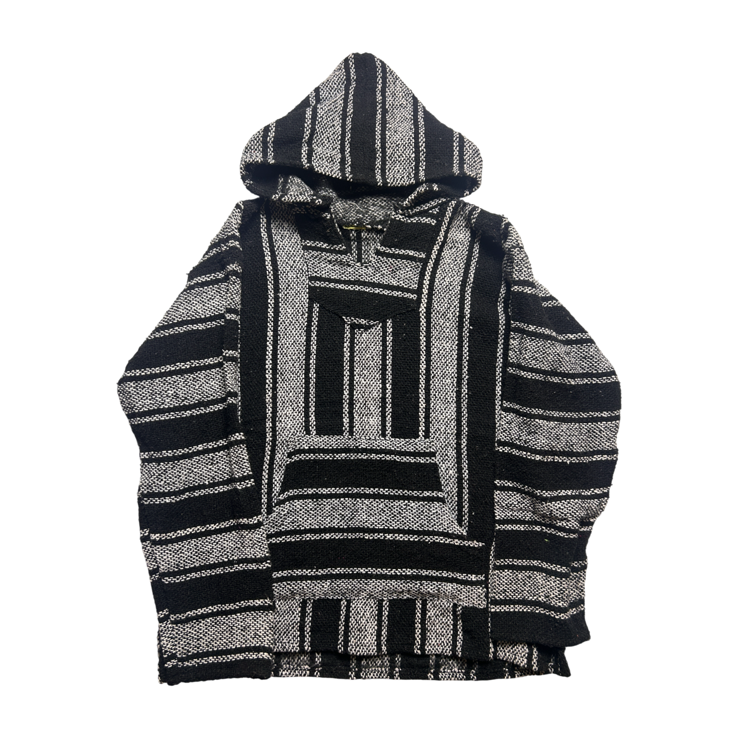 Baja Hoodie — Vintage Reworked — L — Black/White