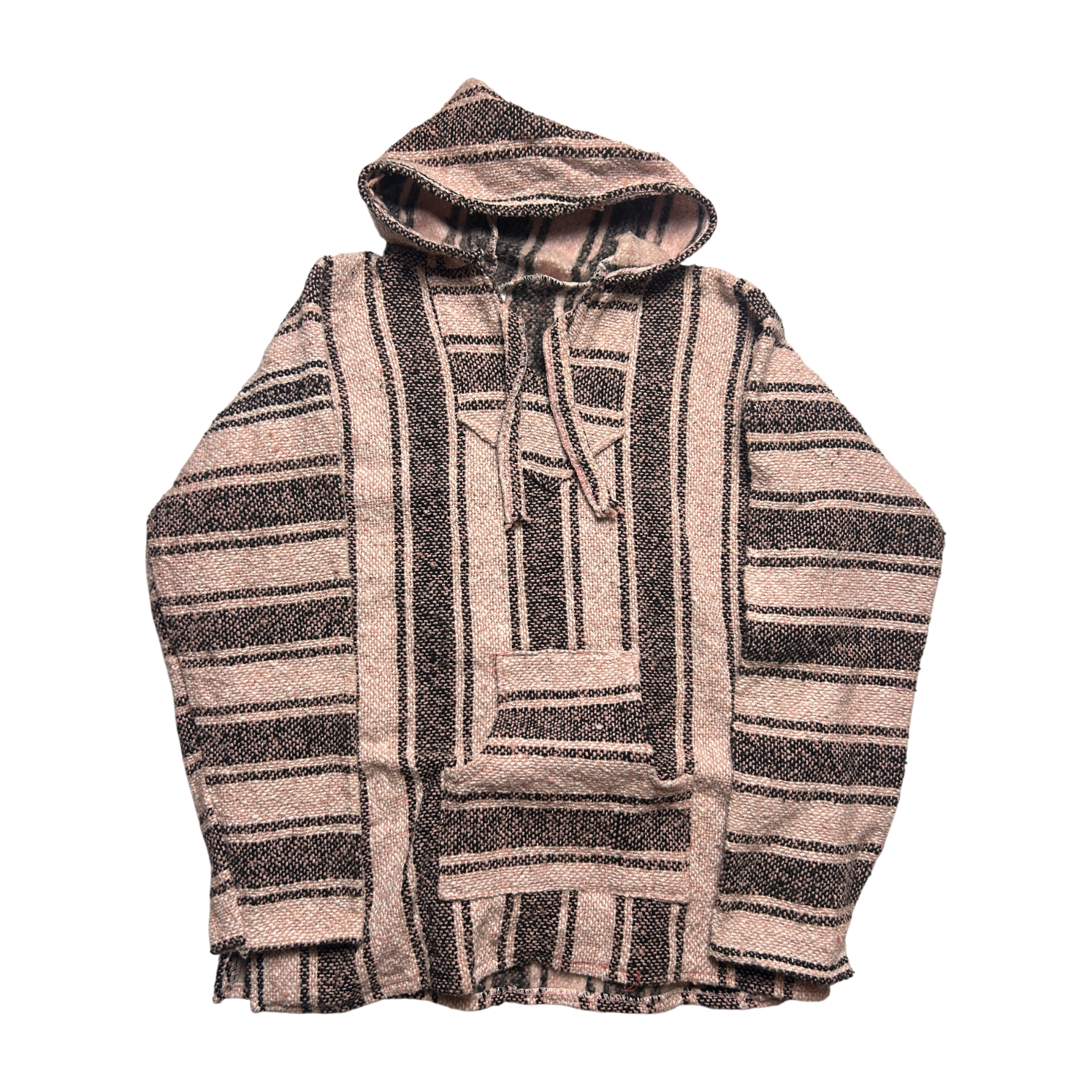Baja Hoodie — Vintage Reworked — L — Pink/Black