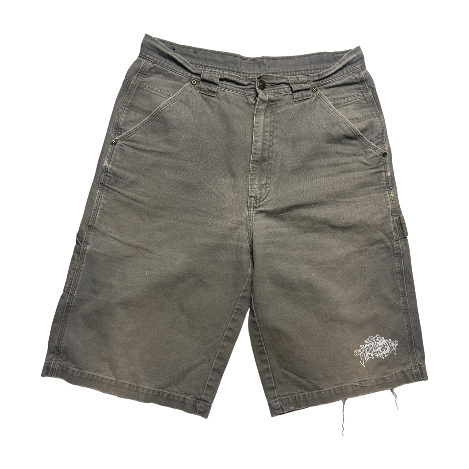 Carpenter Shorts — One-of-One Vintage Upcycled — Waist 32