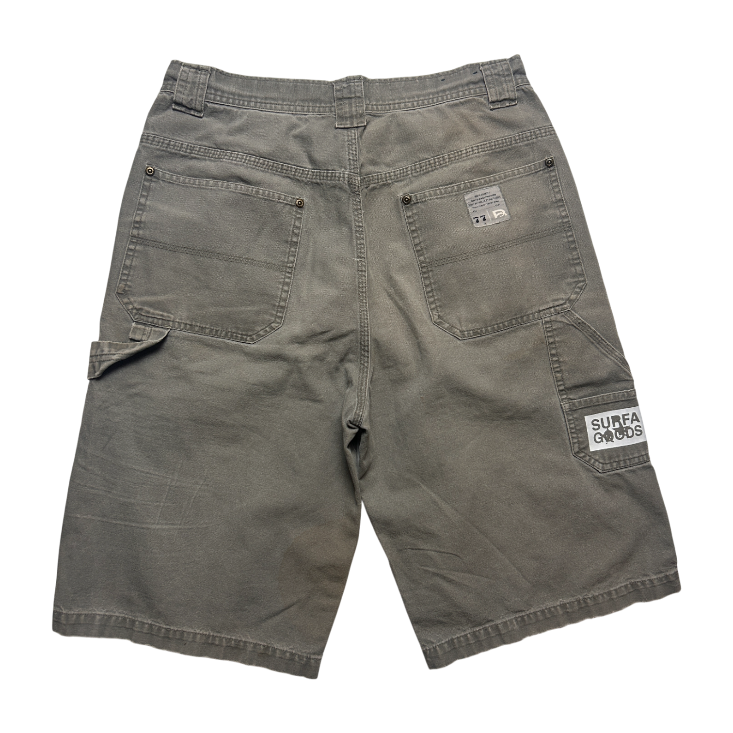 Carpenter Shorts — One-of-One Vintage Upcycled — Waist 32