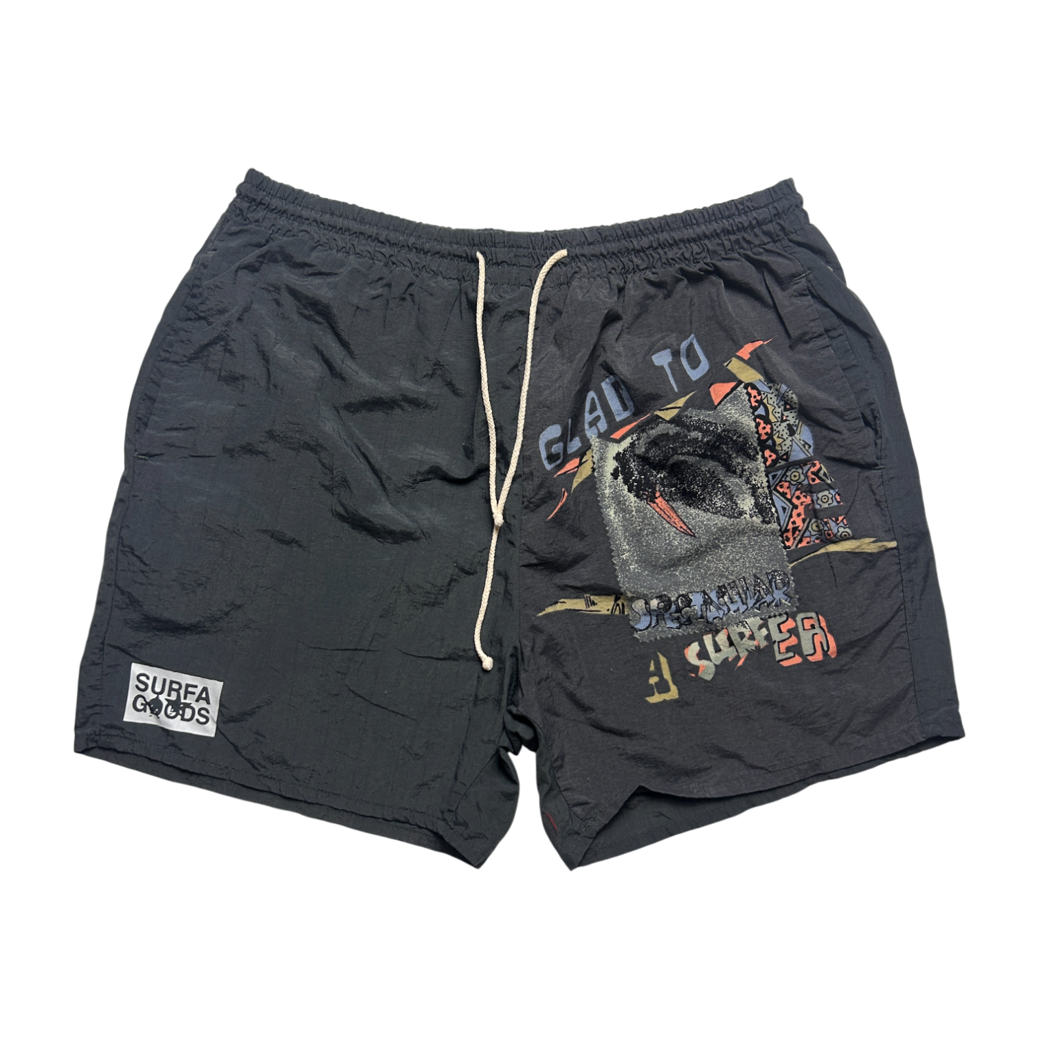 Swim Trunks — One-of-One Vintage Upcycled — M/L