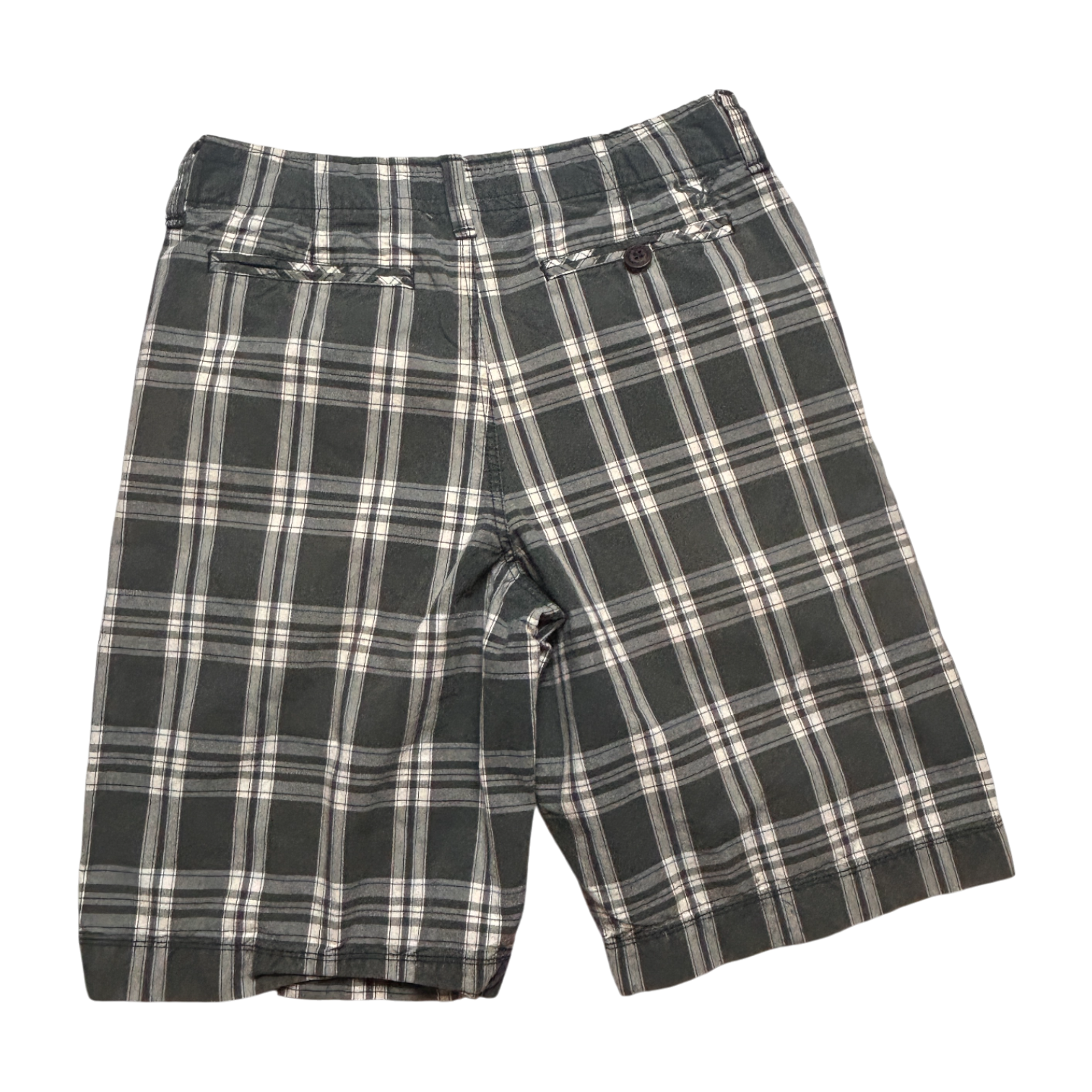 Plaid Shorts — One-of-One Vintage Upcycled — Waist 30