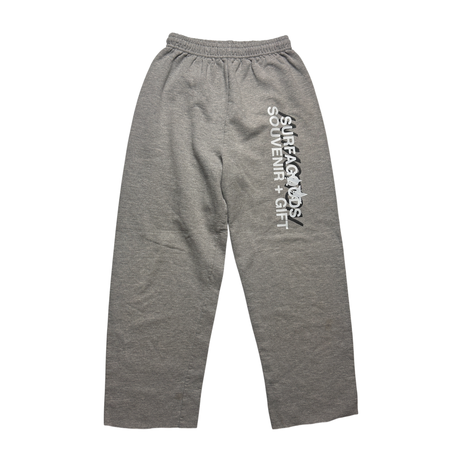 Sweatpants — Wide-Leg Open-Bottom — Vintage Reworked — S/M